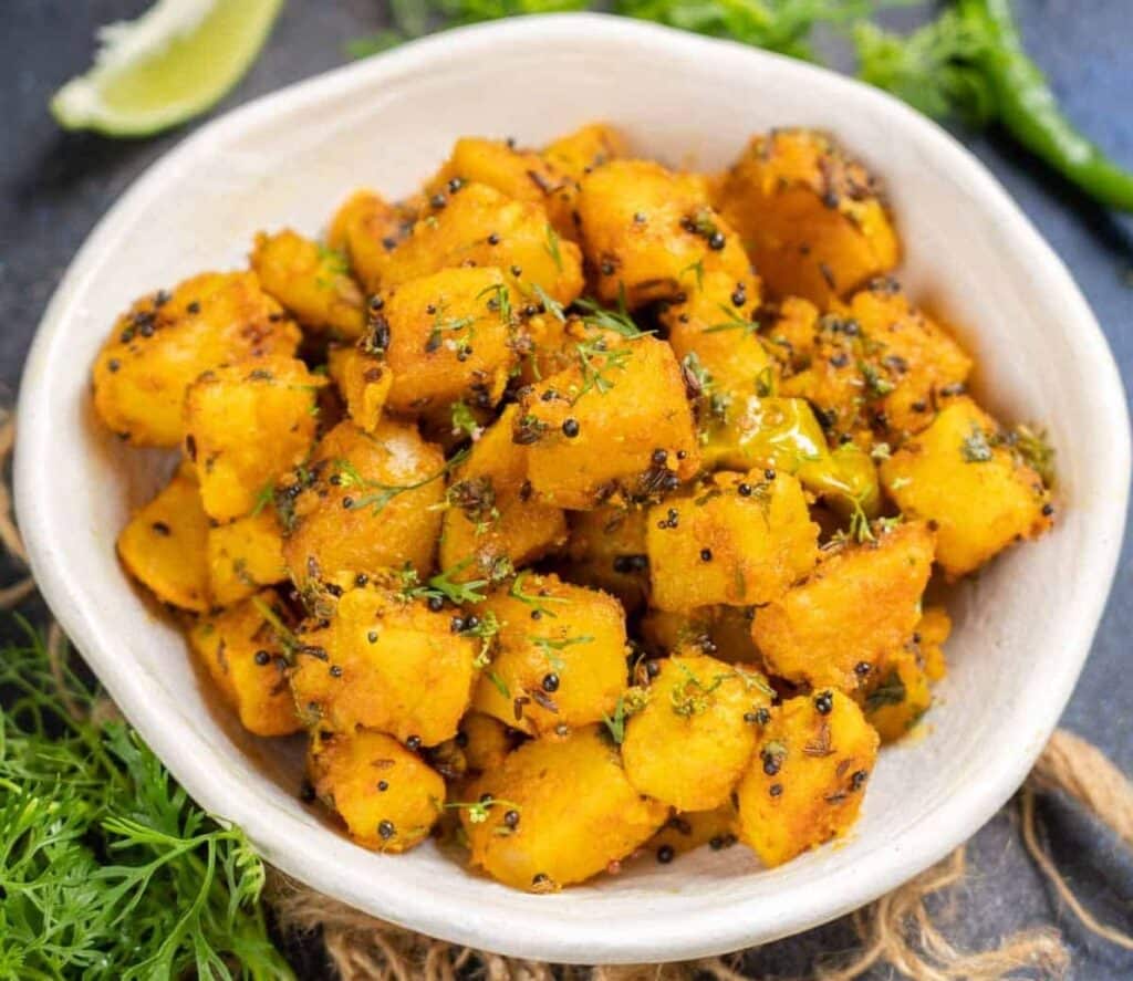 Aloo Ke Gutke recipe